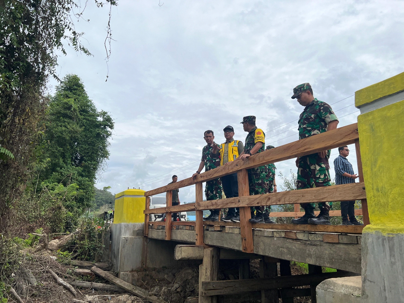 Jebatan pembangunan TMMD Ke 125 Kodim 1417/Kendari